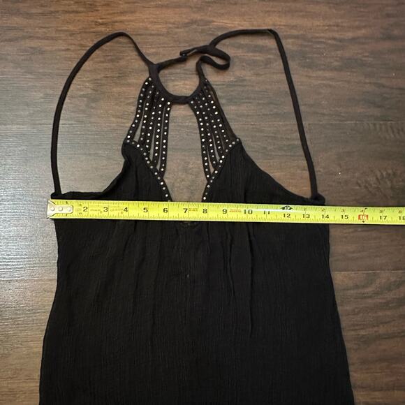 Pins & Needles UO black semi-sheer backless tank top size M - Picture 11 of 12